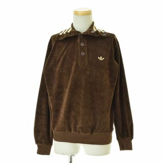 アディダス(adidas)の【ADIDAS】80s パイル長袖ポロシャツ(ポロシャツ)