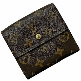 ルイヴィトン(LOUIS VUITTON)のルイ ヴィトン 三つ折り 財布 ポルトフォイユ エリーズ ブラウン モノグラム M61654 美品 モノグラムキャンバス 中古 SP0016 LOUIS VUITTON Ｗホック 茶色 折り財布 コンパクト レディース メンズ 定番 人気(財布)