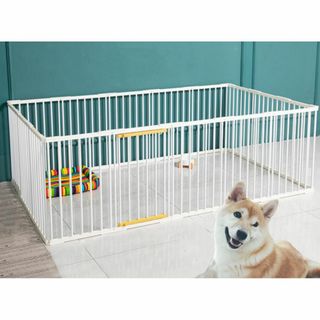 【特価セール】[YFFSFDC] ペット プレイ サークル 小動物フェンス アウ(その他)