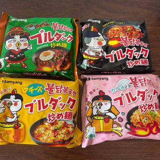 カルディ(KALDI)のブルダック炒め麺 4点セット(インスタント食品)
