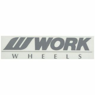 WORK(ワーク) ステッカー 200mm シルバーWORKST-200SI(その他)
