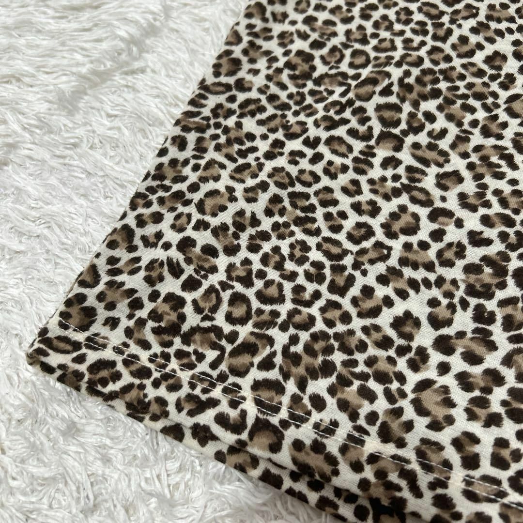 ALPHA CUBIC(アルファキュービック)の【ALPHA CUBIC】 タンクトップ (M) ヒョウ柄 ブラウン ベージュ レディースのトップス(タンクトップ)の商品写真