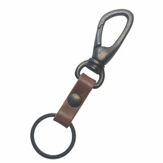 【特価商品】[highstyle] キーホルダー 栃木レザー＆アンティークブラッ(その他)
