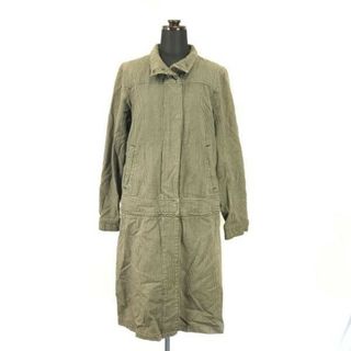 tout a coup/トゥ・ア・クー★ステンカラーコート/アウター/ロング丈【Women's size-M/ベージュ/チェック柄】Jacket/Jumper ◆BH140(その他)