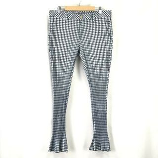 キャロウェイ/callaway/コレクションモデル★チェック柄/ストレッチパンツ【women’s size -L/股下74cm/白×黒】Pants/Trousers◆BH61(その他)