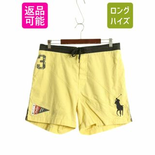 ラルフローレン(Ralph Lauren)のビッグポニー ポロ ラルフローレン ショートパンツ メンズ L 古着 ショーツ 短パン 海パン 水陸両用 インナー付き ツートン サーフ スイム(ショートパンツ)