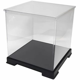 かしばこ商店 透明フィギュアケース 内寸 横幅26.8×奥行26.8×高さ25.(その他)