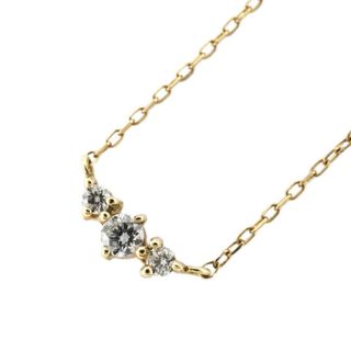 【jv462】 ネックレス K10YG イエローゴールド ダイヤモンド 0.1ct 未使用【中古】レディース(ネックレス)