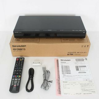 【美品】シャープ AQUOS 4Kレコーダー 4B-C60ET3 6TB 3番組同時録画 ブルーレイ SHARP アクオス 本体