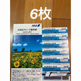 エーエヌエー(ゼンニッポンクウユ)(ANA(全日本空輸))のANA 株主優待券　6枚(航空券)