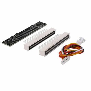 Ahvqevn ミニデュアル12レベルインジケーターLEDライトバーVUメーター(その他)