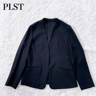 プラステ(PLST)のプラステ ストレッチ ツイル カラーレス ジャケット 洗える 近年モデル(ノーカラージャケット)