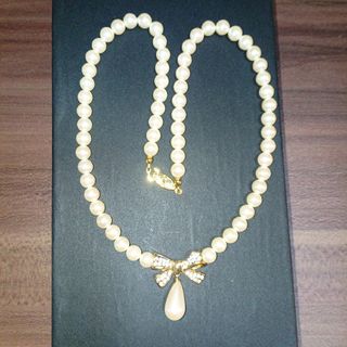 パールネックレス リボンデザイン(ネックレス)