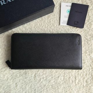PRADA プラダ サフィアーノレザー ジップ アラウンド 長財布