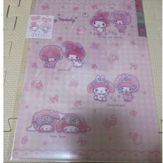 サンリオ　なかよくはんぶんこ　クリアファイル　マイメロディ　ピアノ