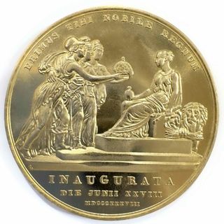 イギリス ヴィクトリア女王 1838年 戴冠記念 金メダル　レプリカコイン　BR
