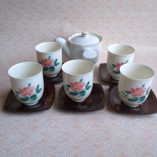茶器セット 茶器揃い 5客 茶托 付
