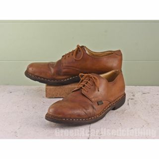 フランス製 パラブーツ Paraboot プレーントゥシューズ 茶 ブラウン メンズ 9.5R 27.5cm B585