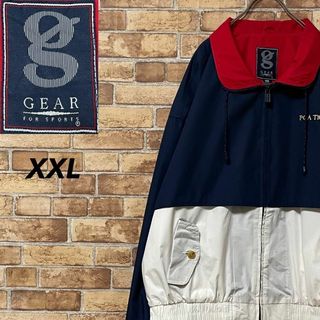 GEAR　ジップアップジャケット　ビッグシルエット　星条旗　刺繍　XXL(その他)