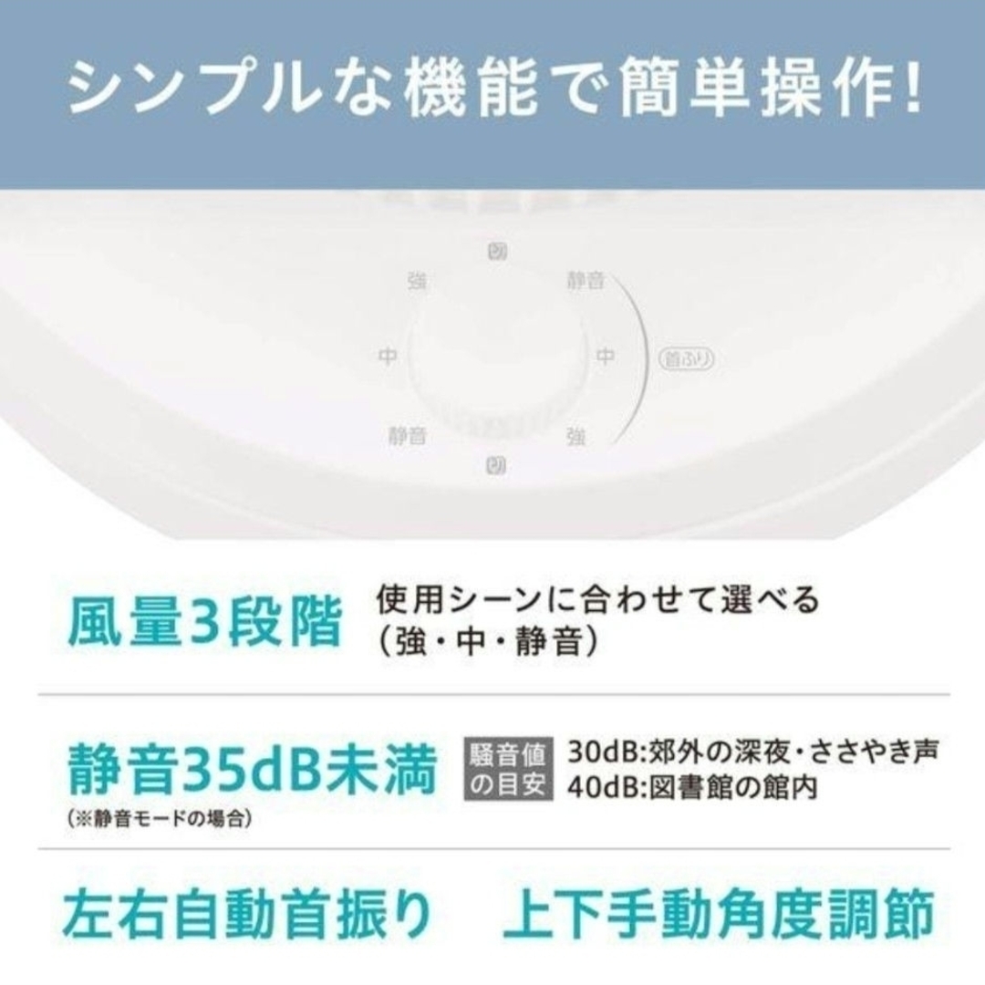 アイリスオーヤマ(アイリスオーヤマ)のサーキュレーター 8畳 左右首振り PCF-HD15EC-W ホワイト　１セット スマホ/家電/カメラの冷暖房/空調(サーキュレーター)の商品写真