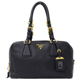 プラダ(PRADA)のプラダ PRADA バッグ レディース ブランド ハンドバッグ トートバッグ レザー ブラック BL0867 黒 おしゃれ 【中古】(ハンドバッグ)