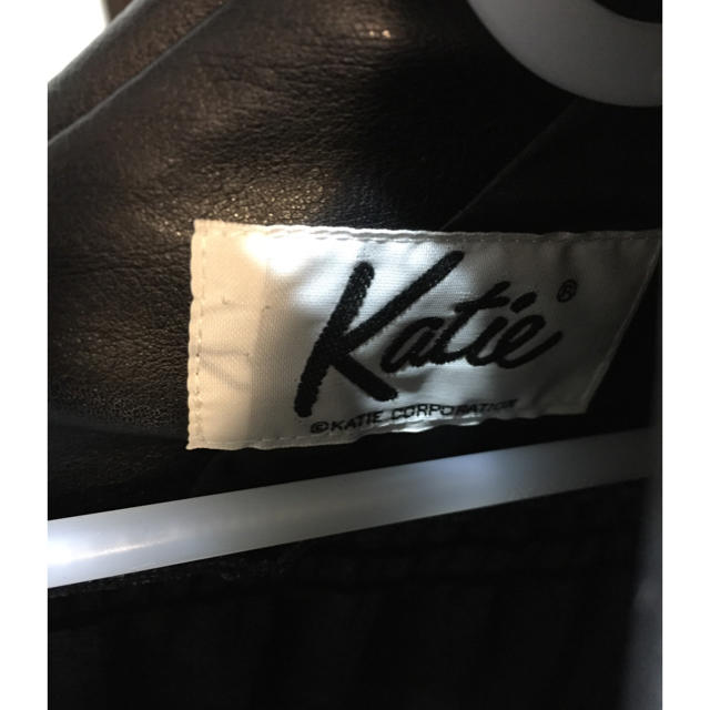 Katie(ケイティー)のkatieレザーワンピース レディースのワンピース(ひざ丈ワンピース)の商品写真