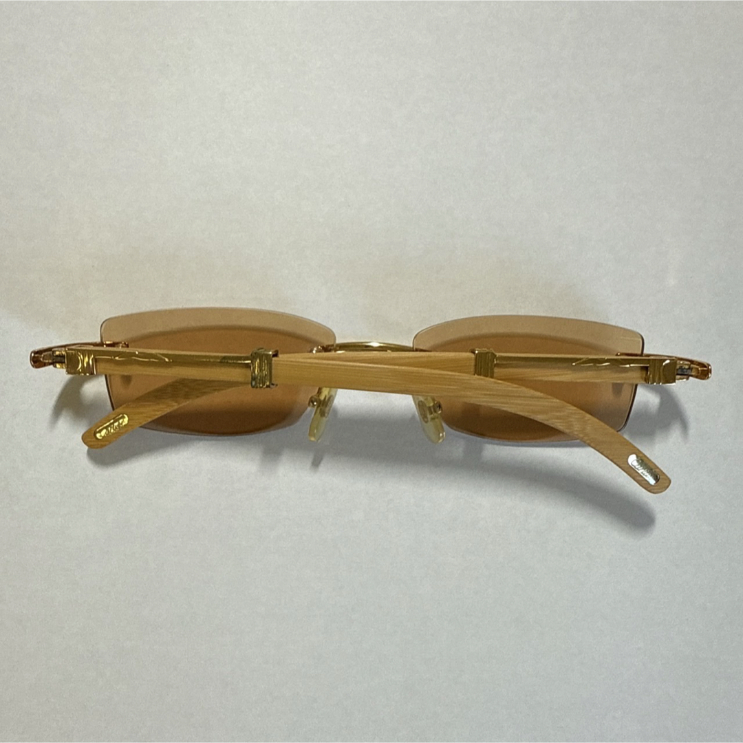 Cartier(カルティエ)のCartier カルティエ　バンブーテンプルサングラス、眼鏡　ビンテージ　美品 メンズのファッション小物(サングラス/メガネ)の商品写真