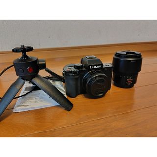 パナソニック(Panasonic)のLUMIX DC-G100V+45-150mmレンズ トライポッド+Wズーム(ミラーレス一眼)