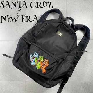ニューエラ(NEW ERA)の激レア✨️ NEW ERA × SANTA CRUZ 刺繍 リュック コラボ 黒(バッグパック/リュック)