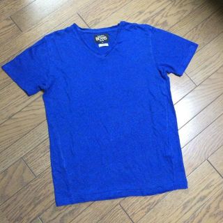 ビームス(BEAMS)の美品BEAMS Vネック霜降りカットソー　ビームス(Tシャツ/カットソー(半袖/袖なし))