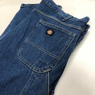 【美品】Dickies W42L30 ペインター デニムパンツ 濃紺 XL