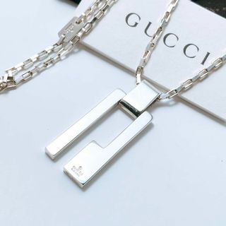 グッチ(GUCCI)の極美品 グッチ GUCCI 925 ネックレス シルバー メンズ OT430(ネックレス)