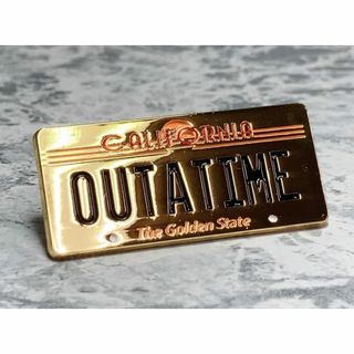 「バック・トゥ・ザ・フューチャー/デロリアン ナンバープレート ピンバッジ」