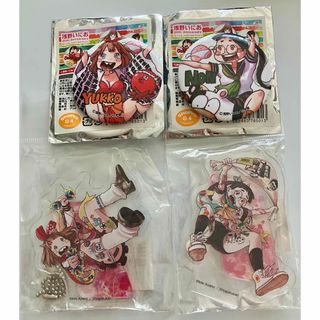 浅野いにお アクリルスタンドキーホルダー　缶バッジ のん　ゆっこ　風神　雷神
