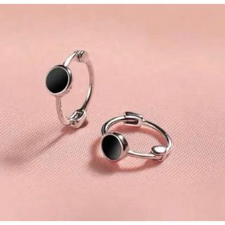 オニキス　フープピアス(ピアス)