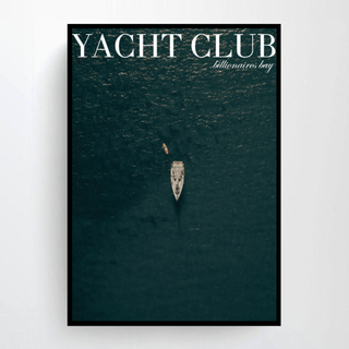 04.Yacht Club　ヨット　ボート　ブルー　高級　インテリア　ポスター