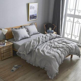 【特価商品】HOdo Home 布団カバー シングル 3点セット 掛け布団カバー(シーツ/カバー)