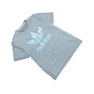アディダス(adidas)のadidas アディダス プリント Tシャツ sizeM/グレー ■◆ メンズ(Tシャツ/カットソー(半袖/袖なし))
