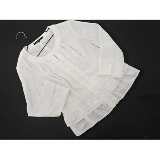 ケティ(ketty)のketty ケティ フリル ノーカラー ジャケット size3/白 ■◇ レディース(ノーカラージャケット)