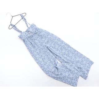 マジェスティックレゴン(MAJESTIC LEGON)のMAJESTIC LEGON マジェスティックレゴン 花柄 オールインワン sizeM/青 ■◆ レディース(サロペット/オーバーオール)