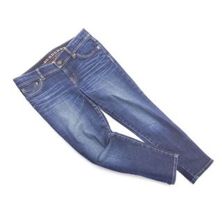 バーバリー(BURBERRY)のBURBERRY バーバリー 裾ジップ スキニー デニムパンツ size38/濃紺 ■■ レディース(デニム/ジーンズ)