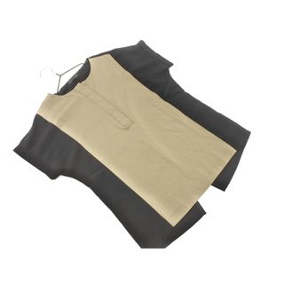 アイシービー(ICB)のiCB アイシービー 切替 プルオーバー カットソー sizeS/カーキｘ黒 ■◆ レディース(カットソー(半袖/袖なし))