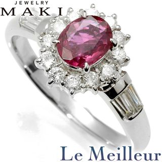 ジュエリーマキ(ジュエリーマキ)のジュエリーマキ MAKI リング 指輪 ルビー 0.74ct ダイヤモンド 0.45ct Pt850 14号 中古 プレラブド 返品OK(リング(指輪))