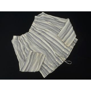 セオリー(Theory)のtheory セオリー シフォン ストライプ オフショルダー ブラウス シャツ sizeS/白ｘ紺 ■◇ レディース(シャツ/ブラウス(長袖/七分))