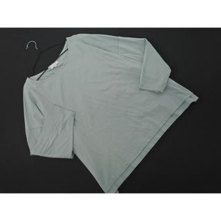 マッキントッシュフィロソフィー(MACKINTOSH PHILOSOPHY)のMACKINTOSH PHILOSOPHY マッキントッシュフィロソフィー 幅広 ロングスリーブ Tシャツ size38/ミント ■◇ レディース(Tシャツ(長袖/七分))