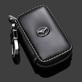 マツダ MAZDAキーケース レザー 革 キーカバー 高級 オシャレ4(キーホルダー)