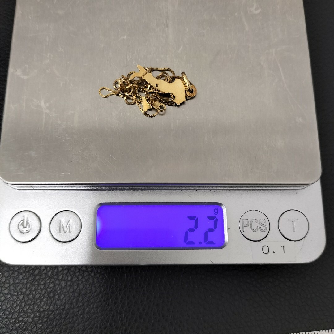(C072228) K18 YG UNOAERRE ネックレス イタリア レディースのアクセサリー(ネックレス)の商品写真