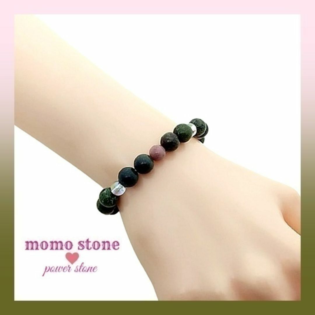❤PMR1131N✨ ドラゴンブラッドジャスパー 天然石 パワーストーンブレス レディースのアクセサリー(ブレスレット/バングル)の商品写真