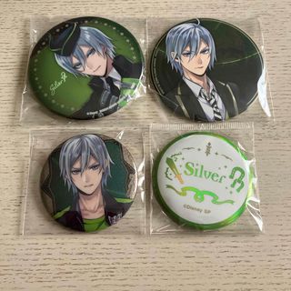 ツイステ　シルバー　一番くじ　ネームキャラ　トレーディング　缶バッジ　4点(キャラクターグッズ)