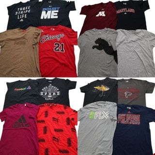 古着卸 まとめ売り スポーツブランドMIX 半袖Tシャツ 16枚セット (メンズ L )  アディダス  古着 NB3646(その他)